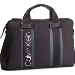 Torba na laptopa CALVIN KLEIN - Clash Laptop Bag K50K504228 001. Czarne torby męskie skórzane Calvin Klein, bez wzorów, ze skóry ekologicznej. W wyprzedaży za 339,00 zł.