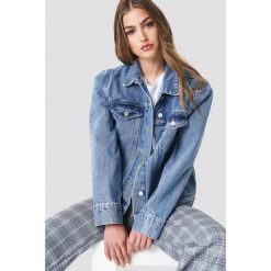 Bomberki damskie: NA-KD Trend Kurtka jeansowa – Blue