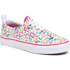 Tenisówki VANS - Era Elastic Lace VN0A4UHYWKV1 (Rainbowlprd) Fchsprpltrwt. Białe półbuty damskie Vans, bez wzorów, z gumy, bez zapięcia. W wyprzedaży za 169,00 zł.