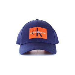Czapki z daszkiem Calvin Klein Jeans K40K400256. Niebieskie czapki męskie marki Calvin Klein Jeans, bez wzorów, z jeansu. Za 117,24 zł.