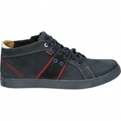 Botki męskie - 0343 COR BLU. Czarne botki męskie Venezia, z nubiku. Za 219,00 zł.