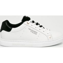 Trussardi Jeans - Buty. Szare buty sportowe damskie Trussardi Jeans, z jeansu. W wyprzedaży za 399,92 zł.