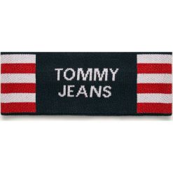 Tommy Jeans - Opaska. Niebieskie opaski damskie Tommy Jeans, bez wzorów, z bawełny. Za 129,90 zł.