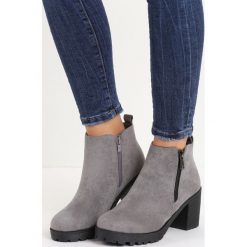 Szare Botki Life Walk. Szare bez kategorii marki Born2be, z okrągłym noskiem, na wysokim obcasie, na platformie, na zamek. Za 44,99 zł.