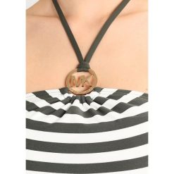 Stroje kąpielowe damskie: MICHAEL Michael Kors LOGO RING SHIRRED BANDINI STRIPES Góra od bikini ivy