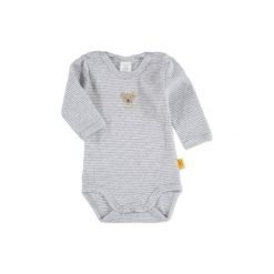 Body niemowlęce: SANETTA Baby Body z długim rękawem grey melange