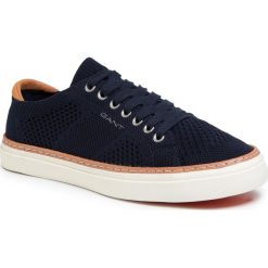 Tenisówki GANT - Prepville 20637427 Marine G69. Niebieskie półbuty męskie GANT, na co dzień, bez wzorów, z gumy, marine, bez zapięcia. Za 419,00 zł.