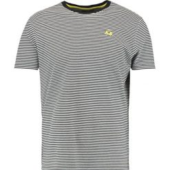 La Martina STRIPED Tshirt z nadrukiem black/optic white. Czarne koszulki polo męskie marki La Martina, xxl, z nadrukiem, z bawełny. W wyprzedaży za 350,35 zł.
