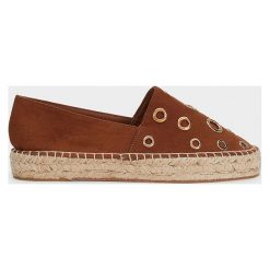 Parfois - Espadryle. Pomarańczowe espadryle damskie Parfois, bez wzorów, z poliesteru, bez obcasa. W wyprzedaży za 79,90 zł.