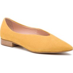 Półbuty L37 - Bluebell Z27 Yellow. Żółte półbuty damskie marki L37, na co dzień, bez wzorów, ze skóry, bez obcasa, na płaskiej podeszwie, bez zapięcia. Za 549,00 zł.