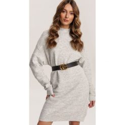 Jasnoszara Tunika Glysesh. Szare tuniki damskie Renee, s, bez wzorów, bez kołnierzyka, bez rękawów. Za 179,99 zł.