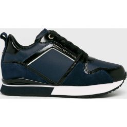 Tommy Hilfiger - Buty Europe. Brązowe buty sportowe damskie TOMMY HILFIGER, bez wzorów, ze skóry, sportowe. W wyprzedaży za 399,90 zł.