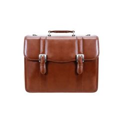 Teczka na laptopa MCKLEIN Flournoy 15.6 cali Brązowy. Pomarańczowe torby męskie skórzane Mcklein, w paski, ze skóry, eleganckie. Za 858,99 zł.
