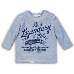 Minoti Chłopięcy T-Shirt Legendary 122/128 Niebieski. Niebieskie t-shirty chłopięce marki MINOTI, z napisami. W wyprzedaży za 33,00 zł.