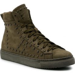 Sneakersy EVA MINGE - EM-08-06-000247 469. Zielone półbuty damskie Eva Minge, ze skóry. W wyprzedaży za 279,00 zł.