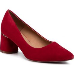 Półbuty LASOCKI - 71186-02 Red. Czerwone czółenka damskie Lasocki, bez wzorów, ze skóry, bez obcasa, na obcasie. Za 229,99 zł.