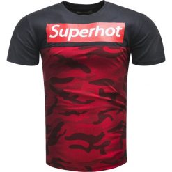 Koszulka męska t-shirt moro czarna Recea. Czarne t-shirty męskie Recea, xl, z nadrukiem, z bawełny, klasyczne, bez kołnierzyka. W wyprzedaży za 24,99 zł.