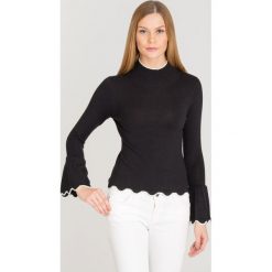 SWETER ARMANI EXCHANGE. Czarne swetry damskie Armani Exchange, s, bez wzorów, bez rękawów, bez kaptura. Za 249,50 zł.
