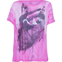 T-shirt DEHA EASY. Różowe bluzki damskie Deha, bez wzorów, z dzianiny, bez kołnierzyka. W wyprzedaży za 105,00 zł.