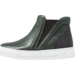 Pieces PSEBBA SHOE Ankle boot scarabeus. Zielone botki damskie na zamek Pieces, z materiału. Za 459,00 zł.