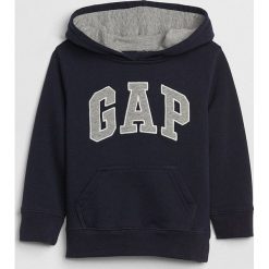 Bluza w kolorze granatowym. Niebieskie bluzy niemowlęce Gap Kids, z aplikacjami, bez rękawów, bez kaptura. W wyprzedaży za 65,95 zł.