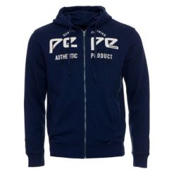 Pepe Jeans bluza męska Shura M ciemnoniebieska. Niebieskie bluzy męskie Pepe Jeans, m, bez wzorów, z jeansu, eleganckie, z kapturem, bez rękawów. Za 389,00 zł.