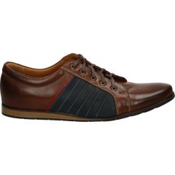 Derby męskie: Półbuty męskie - 481 P BRO-BLU