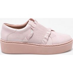 Tamaris - Buty. Szare buty sportowe damskie marki Tamaris, z materiału, z okrągłym noskiem. W wyprzedaży za 199,90 zł.
