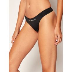 Stringi Emporio Armani 162468 0A284 00020. Czarne stringi damskie Emporio Armani, xs, bez wzorów. Za 129,00 zł.