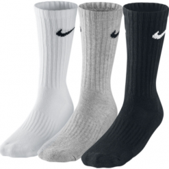 Skarpety Nike Value Cotton 3pak SX4508-965. Skarpetki męskie Nike, bez wzorów, z bawełny. Za 44,99 zł.