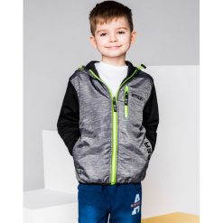 Bluzy chłopięce: BLUZA DZIECIĘCA Z KAPTUREM ROZPINANA KB008 – GRAFITOWA