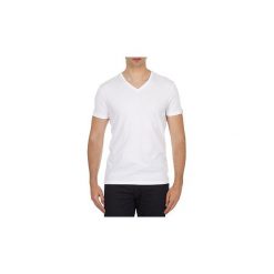 T-shirty z krótkim rękawem Levis SLIM 2 PACK V NECK TEE. Białe t-shirty męskie Levi's®, s, bez wzorów, bez kołnierzyka, krótkie. Za 89,40 zł.