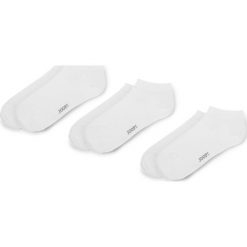 Zestaw 3 par niskich skarpet damskich JOOP! - Soft Cotton Sneaker 760.001 White 1000. Białe skarpetki damskie JOOP!, bez wzorów, z elastanu. Za 59,00 zł.