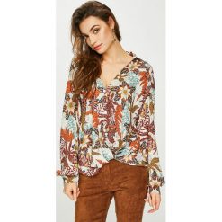 Answear - Bluzka Orient Express. Bluzki damskie ANSWEAR, s, w kwiaty, z tkaniny, casualowe, bez kołnierzyka, z długim rękawem. W wyprzedaży za 79,90 zł.