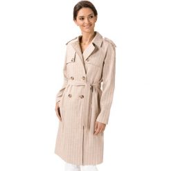 Vero Moda Poppy Płaszcz Beżowy. Brązowe kurtki damskie Vero Moda, m, bez wzorów, z bawełny. Za 307,95 zł.