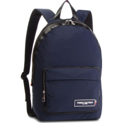Plecak TOMMY HILFIGER - Th Patch Backpack AM0AM04345 901. Niebieskie torby męskie skórzane TOMMY HILFIGER, bez wzorów, ze skóry ekologicznej. Za 549,00 zł.