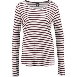 Bluzki asymetryczne: Scotch & Soda BASIC IN STRIPES Bluzka z długim rękawem dark red