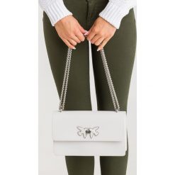 TOREBKA pinko. Szare torebki worki damskie Pinko, w paski, ze skóry, z aplikacjami. Za 1269,00 zł.