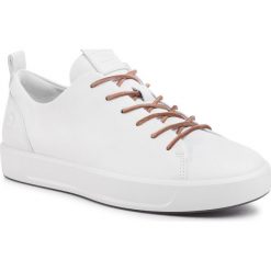 Sneakersy ECCO - Soft 6 M 45099401007 White. Białe sneakersy męskie ecco, na co dzień, bez wzorów, ze skóry, eleganckie, bez zapięcia. W wyprzedaży za 519,00 zł.