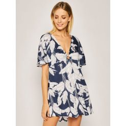 Sukienka plażowa Roxy Summer Cherry Cover-Up Beach ERJX603179. Niebieskie sukienki damskie Roxy, na plażę, na lato, m, bez wzorów, z wiskozy, bez kołnierzyka, bez rękawów. W wyprzedaży za 169,00 zł.