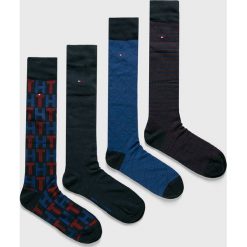 Tommy Hilfiger - Skarpety (4 pack). Czarne skarpetki męskie TOMMY HILFIGER, bez wzorów, z elastanu. W wyprzedaży za 69,90 zł.