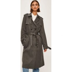 Calvin Klein - Trencz. Szare kurtki damskie w paski, z poliesteru. Za 1299,00 zł.