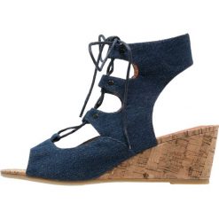 Rzymianki damskie: Stylesnob BLAKE Sandały na koturnie denim