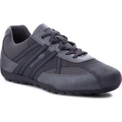 Sneakersy GEOX - U Ravex B U743FB 05411 C9004 Anthracite. Szare sneakersy męskie Geox, na co dzień, bez wzorów, ze skóry ekologicznej, bez zapięcia. W wyprzedaży za 189,00 zł.