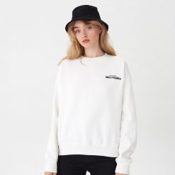Bluza z napisem - Biały. Białe bluzy damskie House, xl, z napisami, bez kołnierzyka, bez rękawów, bez kaptura. Za 79,99 zł.