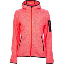 Kurtka polarowa w kolorze koralowym. Czerwone bluzy damskie CMP Women, s, bez wzorów, z dzianiny, bez kaptura. W wyprzedaży za 129,95 zł.