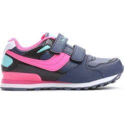 Granatowe Buty Sportowe Go Up. Niebieskie buty sportowe dziewczęce Born2be, z materiału, z okrągłym noskiem. Za 49,99 zł.