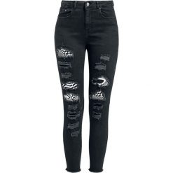 Disturbia Distortion Jeans Jeansy damskie czarny. Czarne jeansy damskie marki Disturbia, z jeansu. Za 284,90 zł.