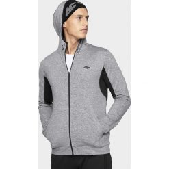 Bluza treningowa męska. Pomarańczowe bluzy męskie s, bez wzorów, z dzianiny, z kapturem, bez rękawów, z kapturem. W wyprzedaży za 139,99 zł.