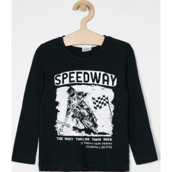 Blukids - Longsleeve dziecięcy 98-134 cm. Niebieskie t-shirty chłopięce Blukids, z nadrukiem, z bawełny, z długim rękawem. Za 24,90 zł.